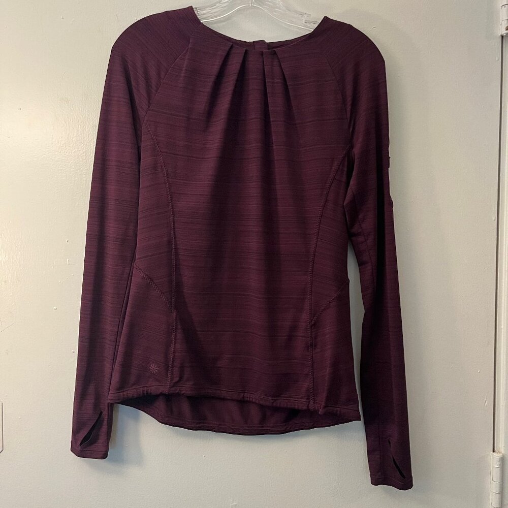 Athleta Stinson Back Zip Top Wild Bloom Size Small